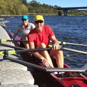 Paul rowing