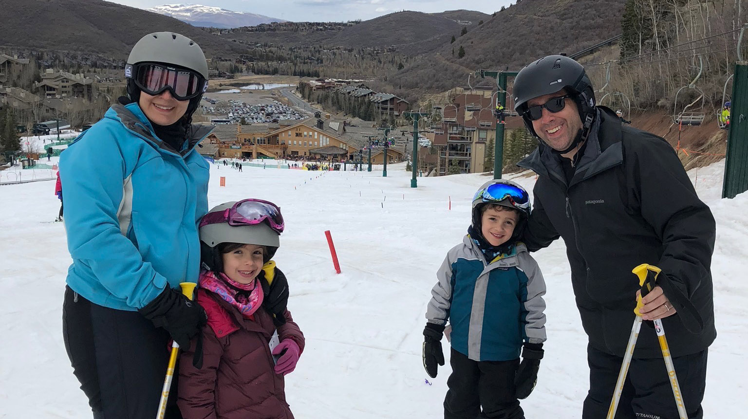 Greenberger Family Skiing in Utah April 2018
