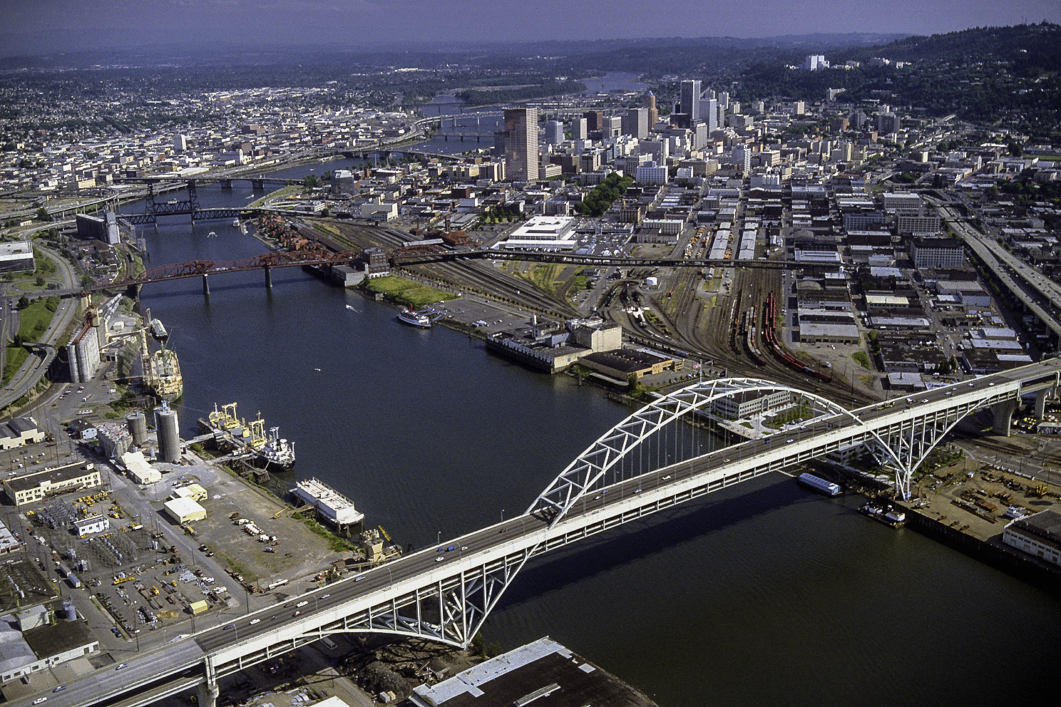 aerial view of Portland, Oregon