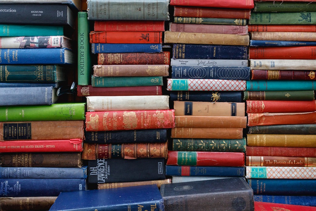 stacks of books