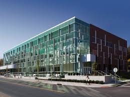 exterior of Cal Turner Center, a contemporary glass building